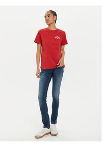 Wrangler T-Shirt Graphic 112356431 Czerwony Regular Fit. Kolor: czerwony. Materiał: bawełna #5