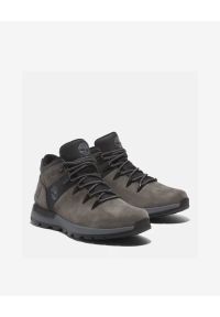 Sneakersy męskie Timberland Sprint Trekker MID LACE UP WATERPROOF GREY NUBUCK. Kolor: szary. Materiał: nubuk. Sport: bieganie #2