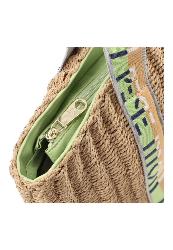 Brązowa Damska Torebka W Stylu Boho Pepe Moll. Kolor: brązowy. Wzór: aplikacja. Sezon: lato. Styl: boho