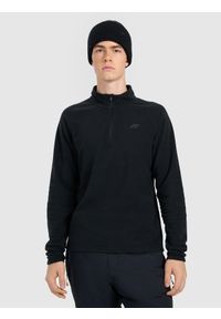 4f - 4F Bielizna termiczna polarowa (góra) męska - czarna XXL. Typ kołnierza: kołnierzyk stójkowy. Kolor: czarny. Materiał: polar. Sezon: zima. Sport: wspinaczka #1