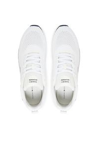 TOMMY HILFIGER - Tommy Hilfiger Sneakersy New Runner Eva Corpo Knit FM0FM05648 Biały. Kolor: biały. Materiał: materiał