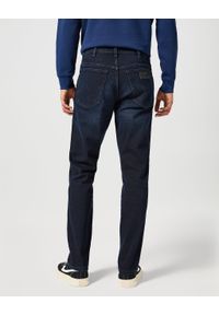 Wrangler - WRANGLER MĘSKIE SPODNIE JEANSOWE TEXAS SLIM DEEP BLUE BLACK 112355027 W12S017421 #6