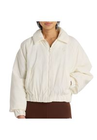 Kurtka damska New Balance WJ61D8YXSST - beżowa. Kolor: beżowy. Materiał: materiał, nylon. Sezon: wiosna, jesień. Styl: sportowy #1