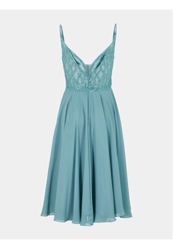 Hey Kyla Sukienka koktajlowa 5AC106HK Niebieski Slim Fit. Kolor: niebieski. Materiał: syntetyk. Styl: wizytowy