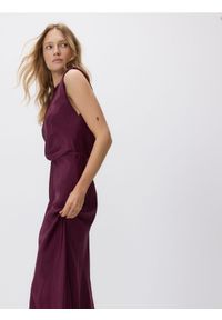 Reserved - Sukienka z wiskozy - bordowy. Kolor: czerwony. Materiał: wiskoza #1