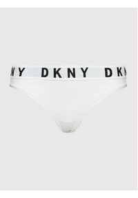 DKNY Stringi DK4529 Biały. Kolor: biały. Materiał: bawełna