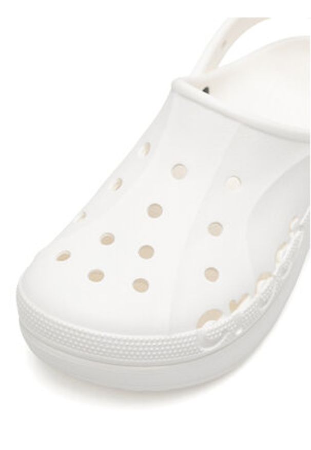 Crocs Klapki BAYA PLATFORM CLOG 208186-100 Biały. Kolor: biały. Materiał: materiał. Obcas: na platformie