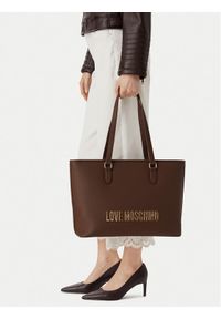 Love Moschino - LOVE MOSCHINO Torebka JC4190PP1PKD0300 Brązowy. Kolor: brązowy. Materiał: skórzane #1
