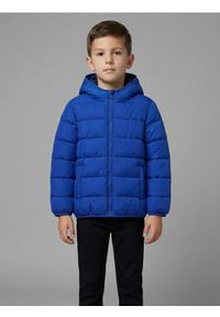 Sinsay - Pikowana kurtka puffer z kapturem - niebieski. Typ kołnierza: kaptur. Kolor: niebieski
