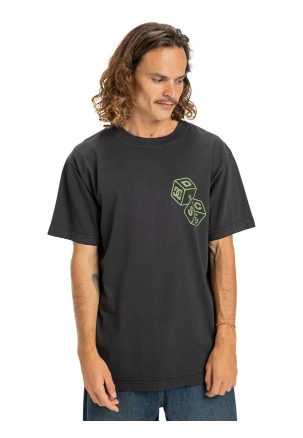 DC Shoes T-Shirt High Rollin EDYZT04367 Czarny Regular Fit. Kolor: czarny. Materiał: bawełna