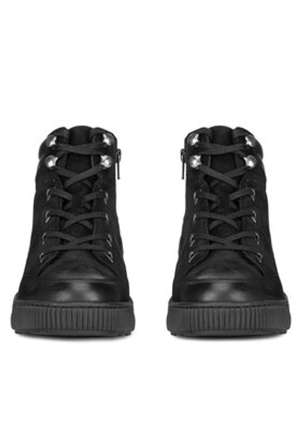 Go Soft Trzewiki WI23-PIKOLA-07 Czarny. Kolor: czarny. Materiał: nubuk, skóra