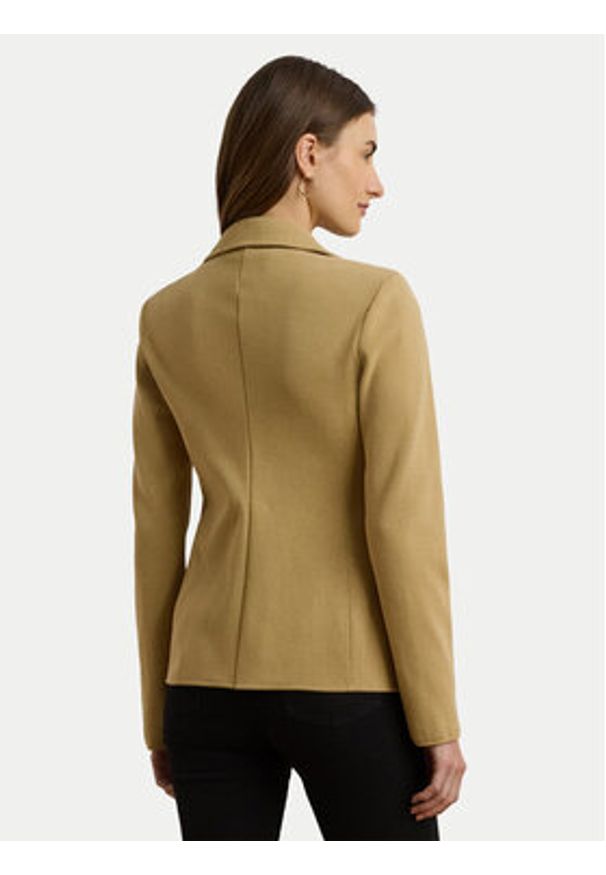 Lauren Ralph Lauren - LAUREN RALPH LAUREN Marynarka 200971364002 Beżowy Straight Fit. Kolor: beżowy. Materiał: bawełna