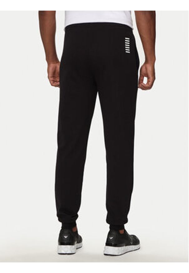 EA7 Emporio Armani Spodnie dresowe 8NPP66 PJVRZ 1200 Czarny Regular Fit. Kolor: czarny. Materiał: bawełna