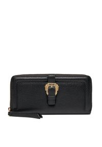 Versace Jeans Couture Duży Portfel Damski 75VA5PF1 Czarny. Kolor: czarny. Materiał: skóra #1