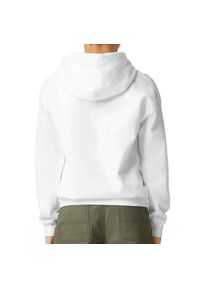 GILDAN - Bluza Dziecięca/dziecięca Softstyle Plain Midweight Fleece Hoodie. Kolor: biały