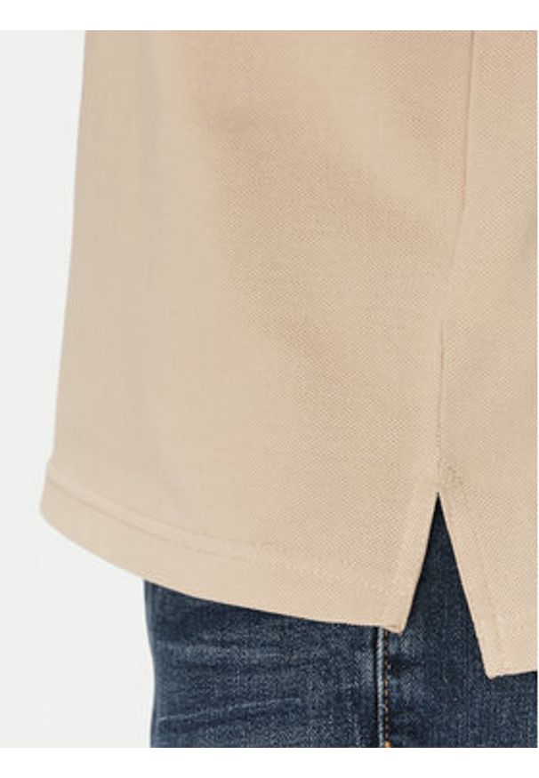 TOMMY HILFIGER - Tommy Hilfiger Polo 1985 MW0MW17770 Beżowy Regular Fit. Typ kołnierza: polo. Kolor: beżowy. Materiał: bawełna