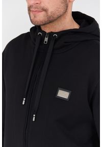 Dolce and Gabbana - DOLCE & GABBANA Czarna męska bluza z kapturem, Rozmiar 52. Typ kołnierza: kaptur. Kolor: czarny #2