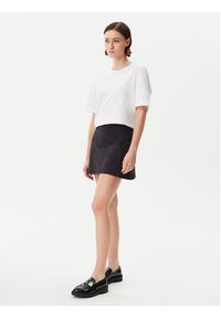 Calvin Klein Jeans Spódnica trapezowa Logo Milano J20J225333 Czarny Regular Fit. Kolor: czarny. Materiał: syntetyk, wiskoza