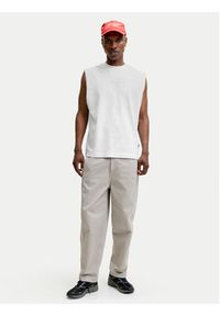 Jack & Jones Tank top Eterna 12295670 Biały Loose Fit. Kolor: biały. Materiał: bawełna #5