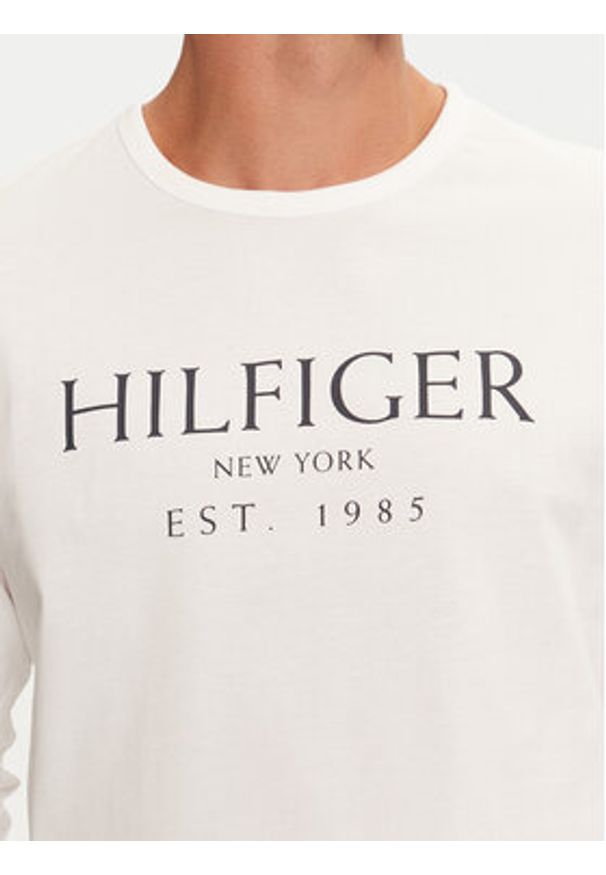 TOMMY HILFIGER - Tommy Hilfiger Longsleeve MW0MW36502 Biały Regular Fit. Kolor: biały. Materiał: bawełna. Długość rękawa: długi rękaw
