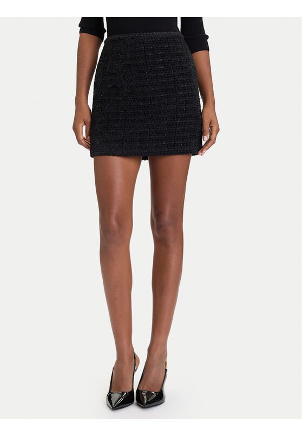 Marciano Guess Spódnica mini 5BGD08 7394A Czarny Regular Fit. Kolor: czarny. Materiał: syntetyk