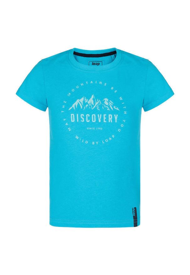 Lowa - Dziecięce T-shirt Loupe 116 - Miękka bawełna i żywy nadruk. Kolor: wielokolorowy. Materiał: bawełna. Wzór: nadruk. Sport: piłka nożna