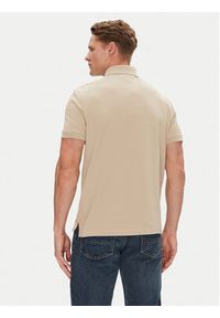 TOMMY HILFIGER - Tommy Hilfiger Polo 1985 MW0MW17770 Beżowy Regular Fit. Typ kołnierza: polo. Kolor: beżowy. Materiał: bawełna #3
