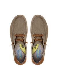 skechers - Skechers Półbuty Melson - Planon 210116/TPE Beżowy. Kolor: beżowy. Materiał: materiał #6