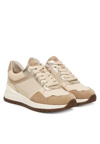 Geox Sneakersy D Desya D6500A 085CF C1S2L Beżowy. Kolor: beżowy. Materiał: skóra #4