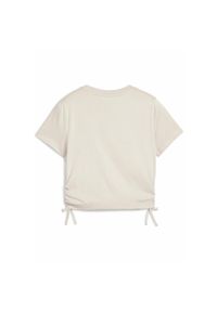 Koszulka Puma Flaming Love Knotted Tee T-Shirt G Dzieci. Kolor: biały, wielokolorowy, beżowy