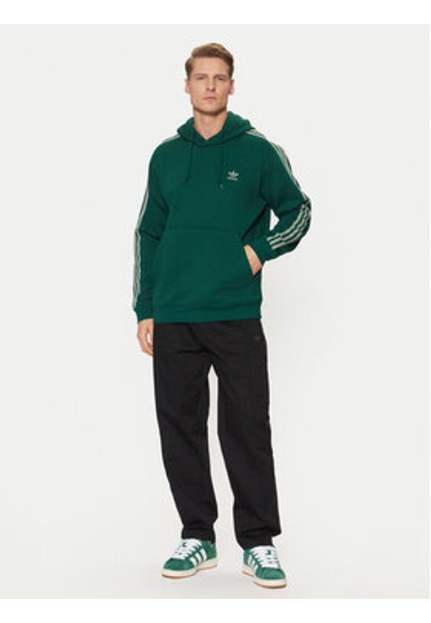 Adidas - adidas Bluza adicolor Classics 3-Stripes JP1001 Zielony Regular Fit. Kolor: zielony. Materiał: bawełna