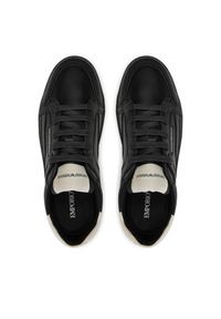 Emporio Armani Sneakersy X4X568 XN162 U066 Czarny. Kolor: czarny. Materiał: skóra