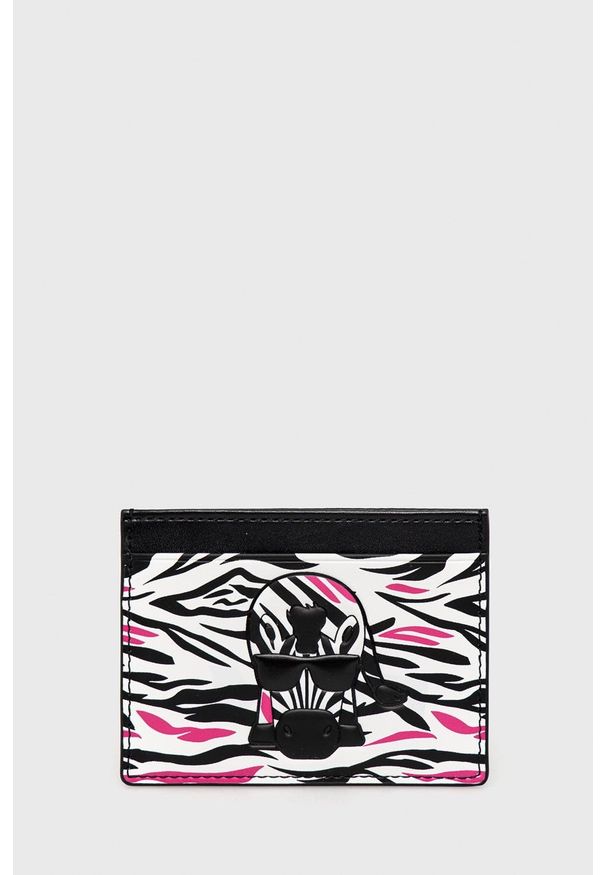 Karl Lagerfeld Etui na karty 220W3220 damski kolor czarny. Kolor: czarny. Materiał: materiał