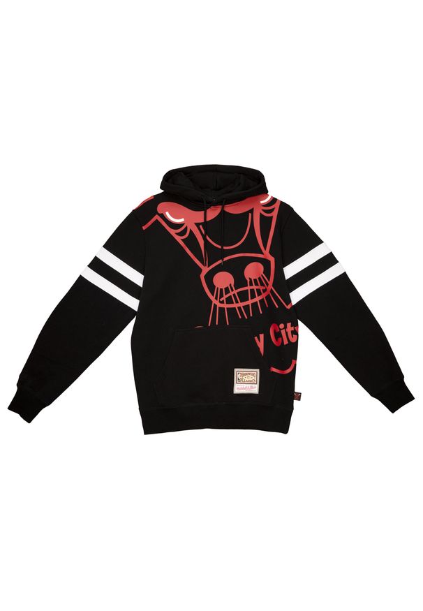 Mitchell & Ness - Sweatshirt z kapturem Chicago Bulls. Typ kołnierza: kaptur. Kolor: czarny. Sport: koszykówka