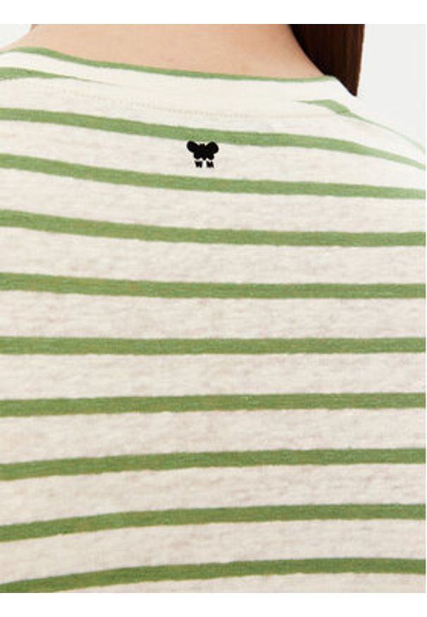 Weekend Max Mara T-Shirt Opzione 2515941012 Zielony Regular Fit. Kolor: zielony. Materiał: len
