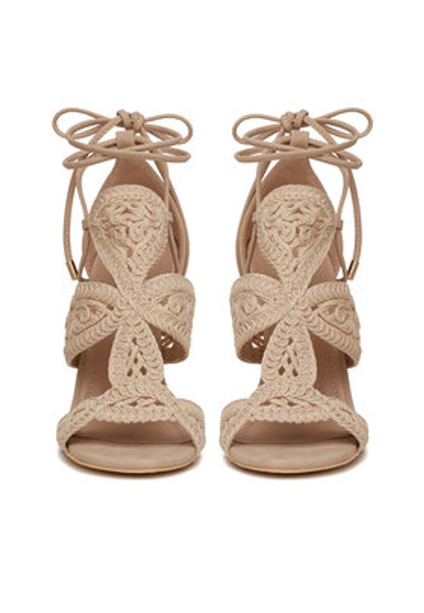 DeeZee Sandały LB8552-1 Beżowy. Kolor: beżowy. Materiał: materiał