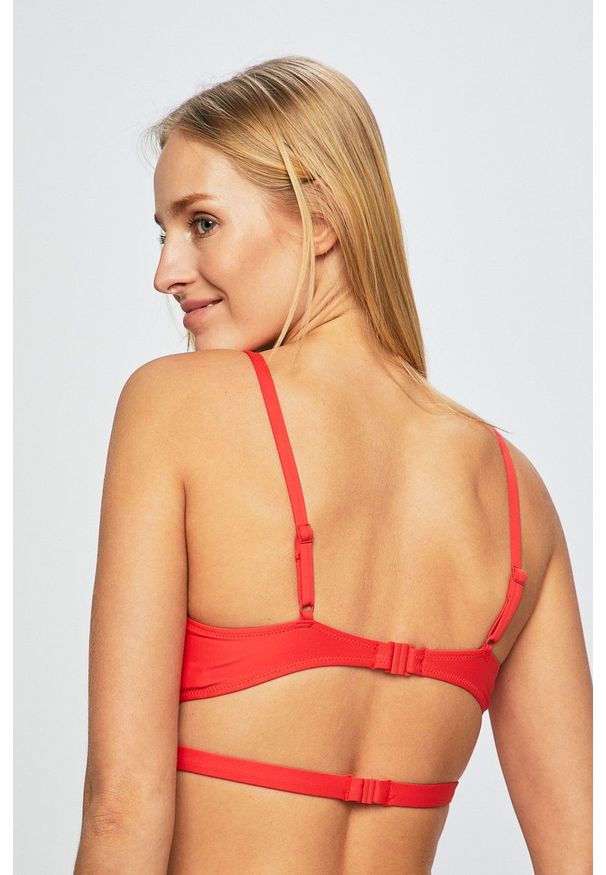 Calvin Klein Jeans - Biustonosz kąpielowy. Kolor: czerwony