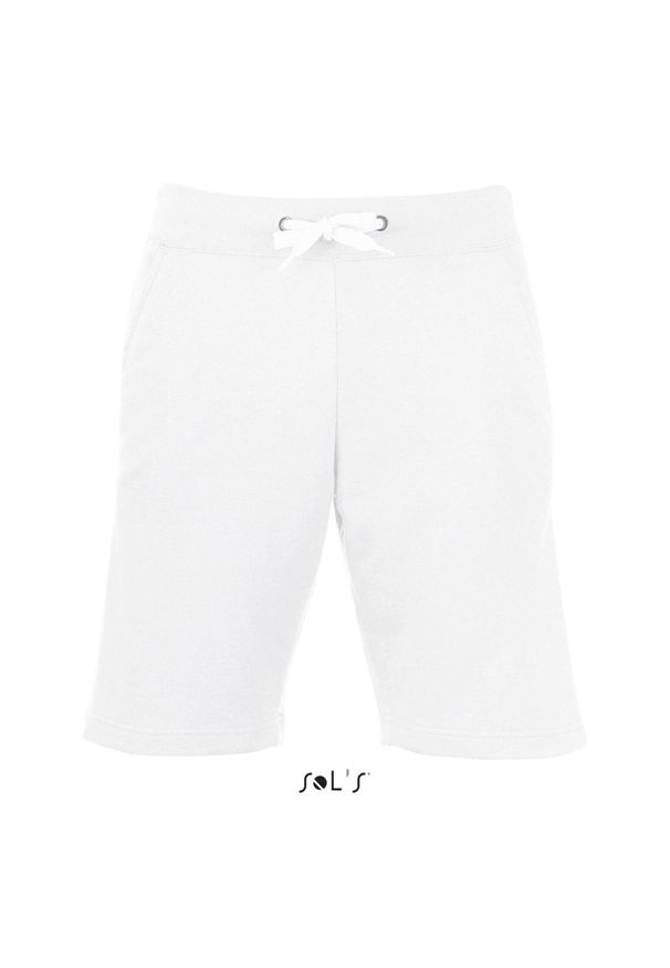 SOL'S - Szorty Sol's June. Kolor: biały. Materiał: bawełna. Długość: krótkie. Sezon: lato
