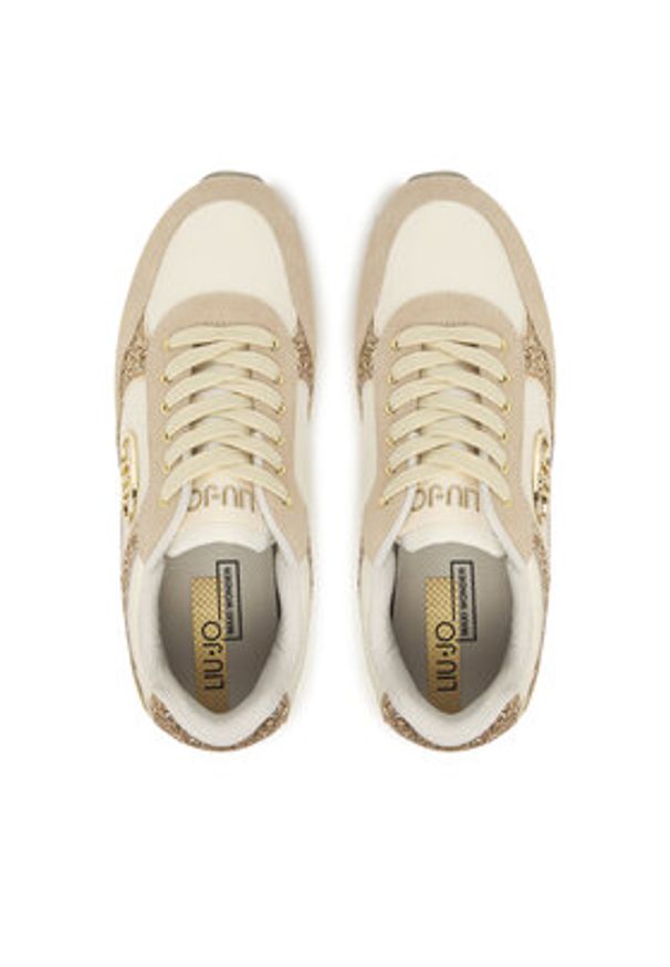 Liu Jo Sneakersy Plus 01 BF5011 PX078 Beżowy. Kolor: beżowy. Materiał: skóra, zamsz