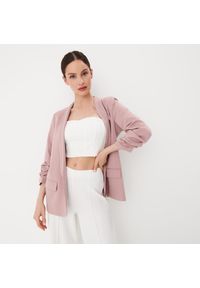 Mohito - Marynarka bez zapięcia - Różowy. Kolor: różowy #1