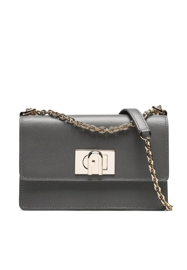 Furla Torebka 1927 BAFKACO-ARE000-2269S-1007 Szary. Kolor: szary. Materiał: skórzane