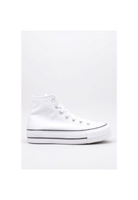 Trampki damskie Converse Chuck Taylor All Star Lift Hi. Okazja: na co dzień. Kolor: czarny, biały, wielokolorowy. Materiał: tkanina. Obcas: na platformie. Model: Converse All Star #1