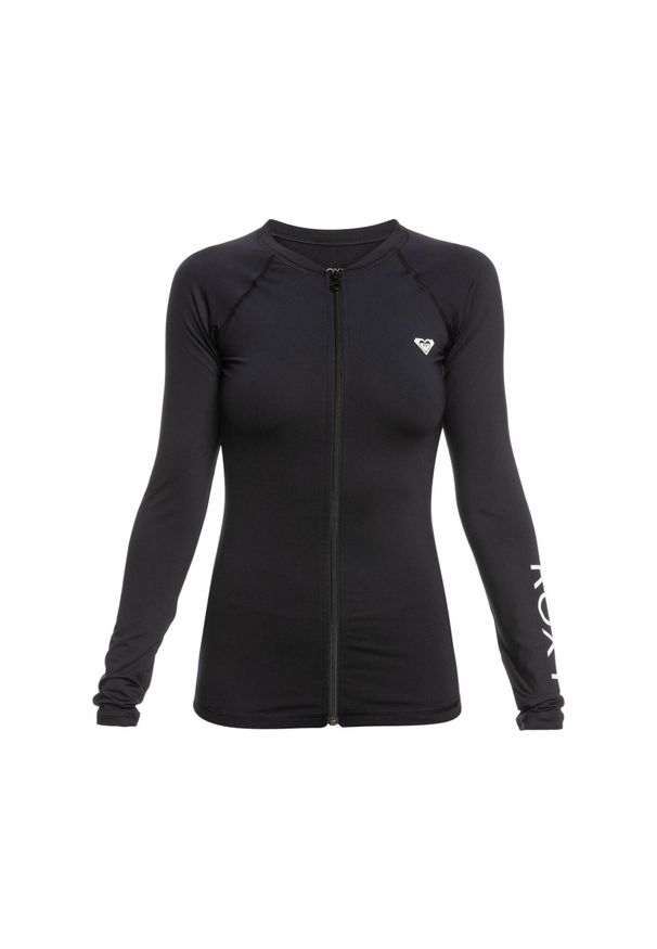 Roxy - Koszulka rash vest z zamkiem i długim rękawem dla Kobiety NEW ESSENTIALS Czarny. Kolor: szary. Materiał: elastan, poliester, materiał. Długość: długie