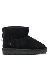 Calvin Klein Jeans Śniegowce Fur Boot V3A5-81036-0187 D Czarny. Kolor: czarny. Materiał: skóra, zamsz