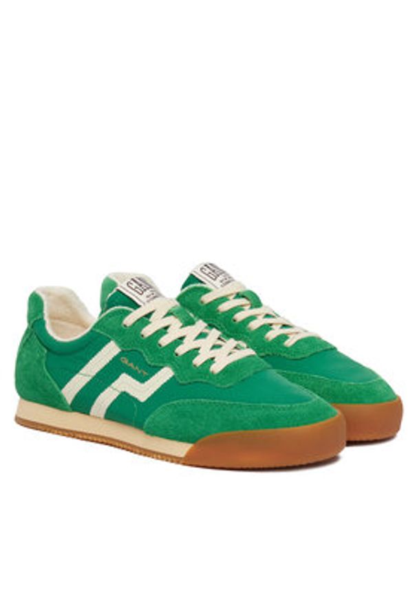 GANT - Gant Sneakersy 32531183 Zielony. Kolor: zielony. Materiał: skóra, zamsz