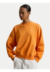 Polo Ralph Lauren Bluza 211965111500 Pomarańczowy Oversize. Typ kołnierza: polo. Kolor: pomarańczowy. Materiał: bawełna #1