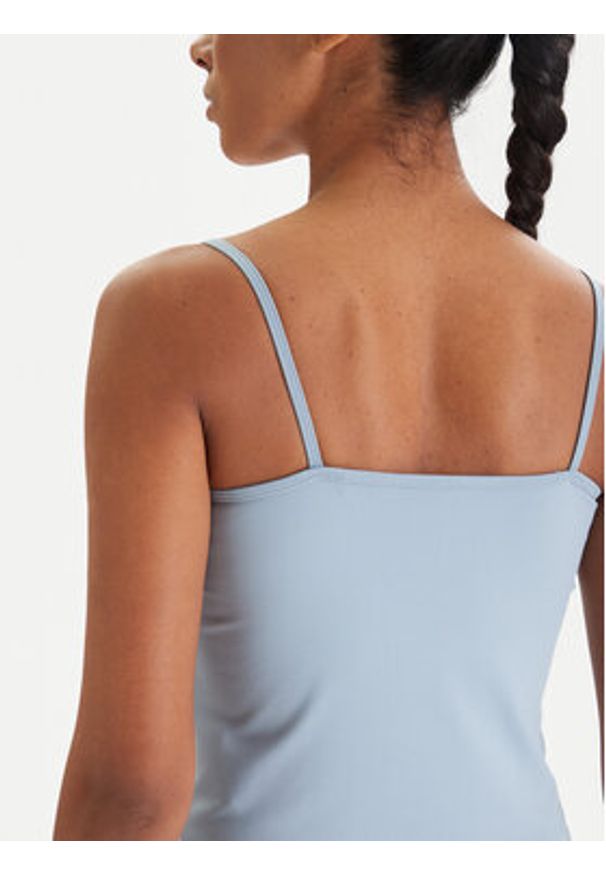 Guess Top V6RP14 KD952 Niebieski Slim Fit. Kolor: niebieski. Materiał: syntetyk