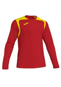 Koszulka do piłki nożnej męska Joma Championship V z długim rękawem. Kolor: różowy, wielokolorowy, żółty, czerwony. Długość rękawa: długi rękaw. Długość: długie #1