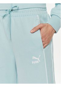 Puma Spodnie dresowe T7 624212 Niebieski Relaxed Fit. Kolor: niebieski. Materiał: syntetyk, bawełna #5