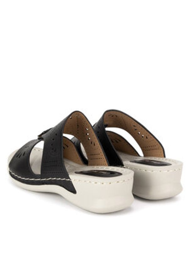 Clara Barson Klapki WYL05010-13 Czarny. Kolor: czarny. Materiał: syntetyk